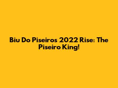 Biu Do Piseiro's 2022 Rise: The Piseiro King!