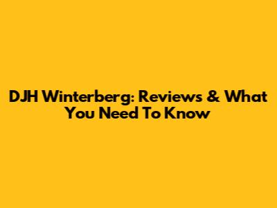DJH Winterberg: Reviews & What You Need To Know