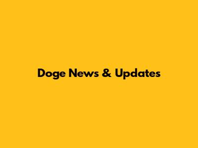 Doge News & Updates