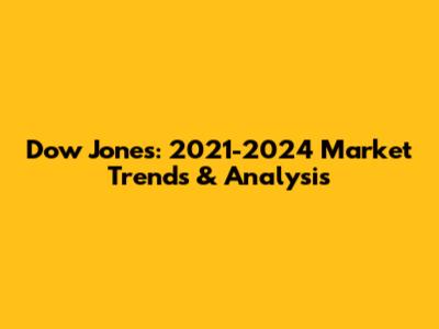 Dow Jones: 2021-2024 Market Trends & Analysis
