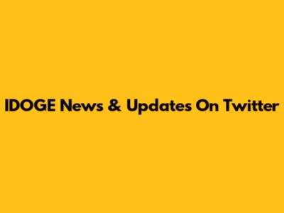 IDOGE News & Updates On Twitter