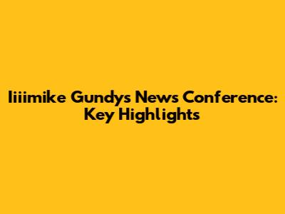 Iiiimike Gundy's News Conference: Key Highlights