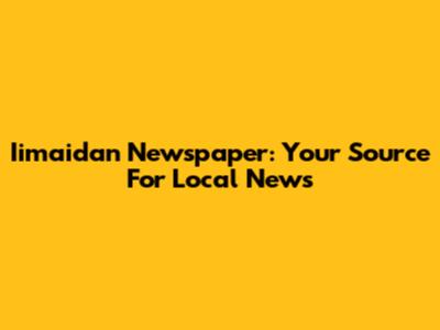 Iimaidan Newspaper: Your Source For Local News