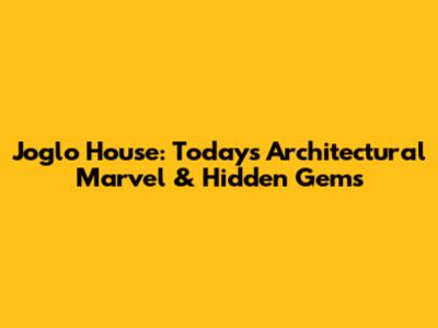 Joglo House: Today's Architectural Marvel & Hidden Gems
