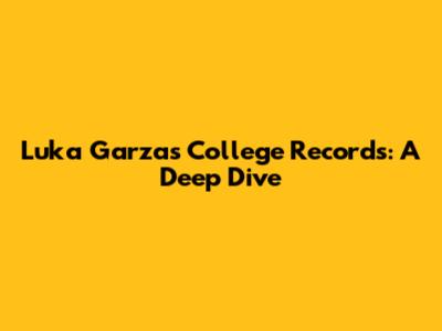 Luka Garza's College Records: A Deep Dive