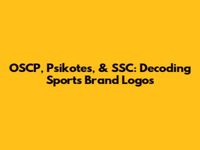 OSCP, Psikotes, & SSC: Decoding Sports Brand Logos