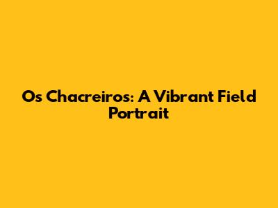 Os Chacreiros: A Vibrant Field Portrait