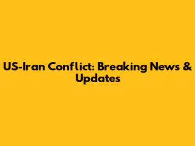 US-Iran Conflict: Breaking News & Updates